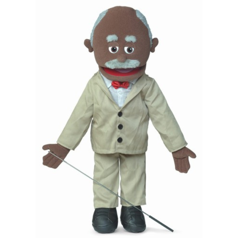 Grandpa Puppet (Dark) - Professional Church Puppets