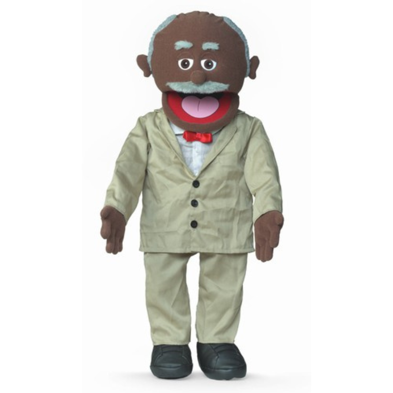 Grandpa Puppet (Dark) - Extra Large Professional Puppets