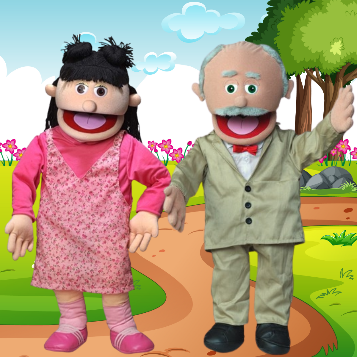 Extra Large Professional Puppets With Removable Legs