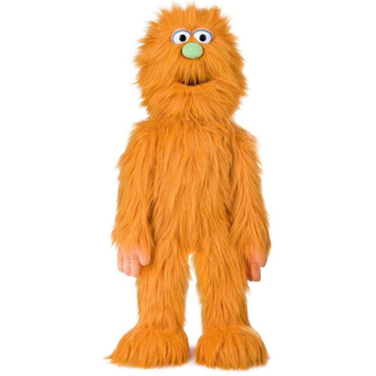 Big 30" Orange Fluffy Friend Puppet - Character Puppets & Mascot Puppets