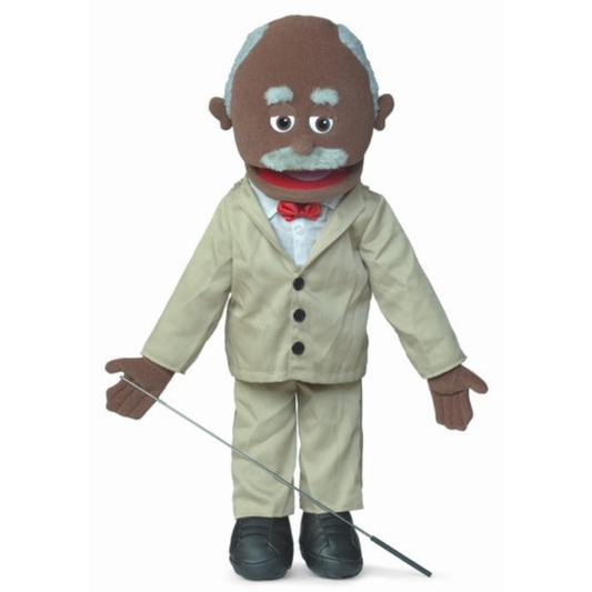 Grandpa Puppet (Dark) - Professional Church Puppets